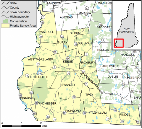 Survey areas west